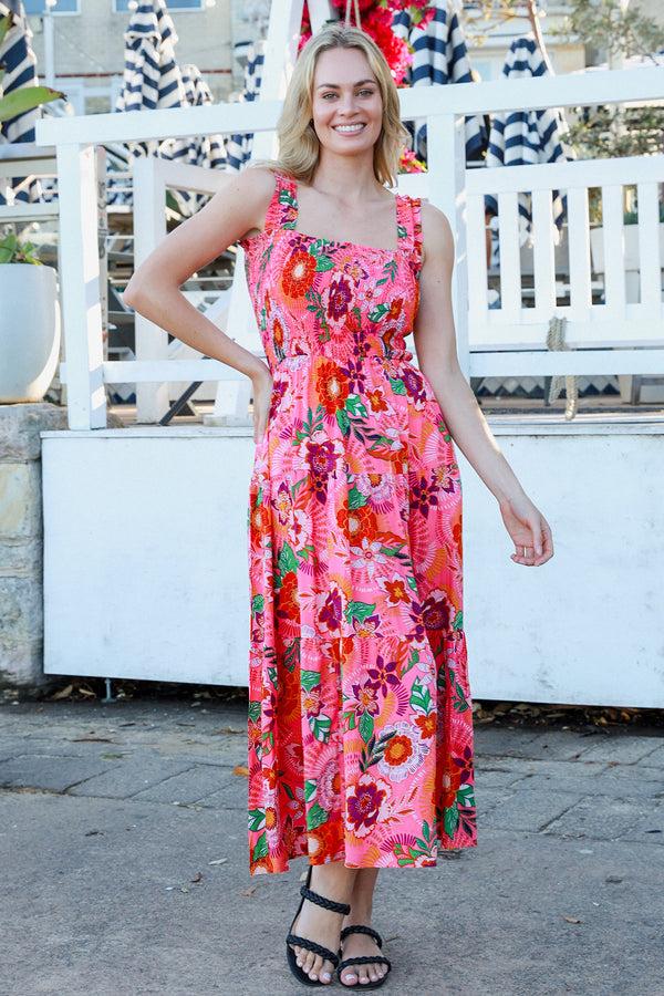 Dreamcatcher Bohemian Kathleen Slip Maxi Dress