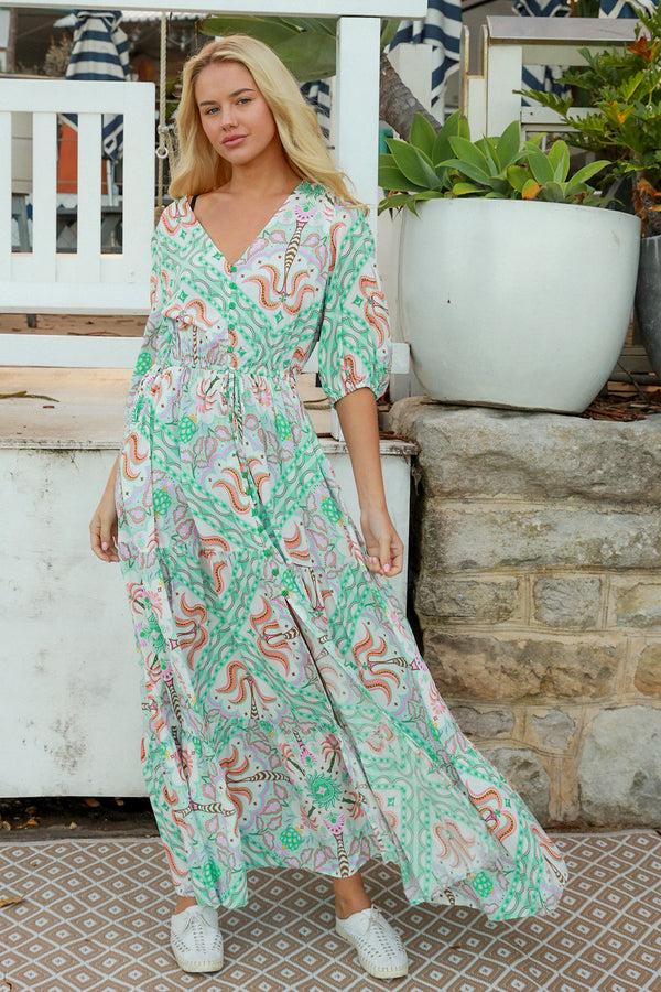 Dreamcatcher Bohemian Keily Maxi Dress Luca Green