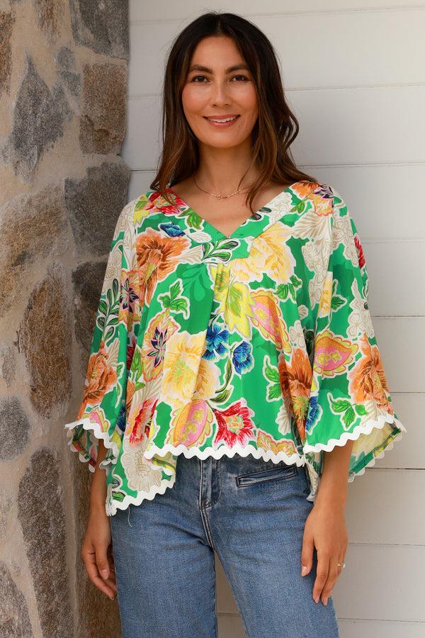 Dreamcatcher Bohemian Kianna Green Top