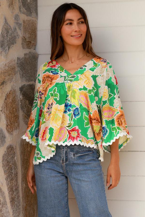 Dreamcatcher Bohemian Kianna Green Top