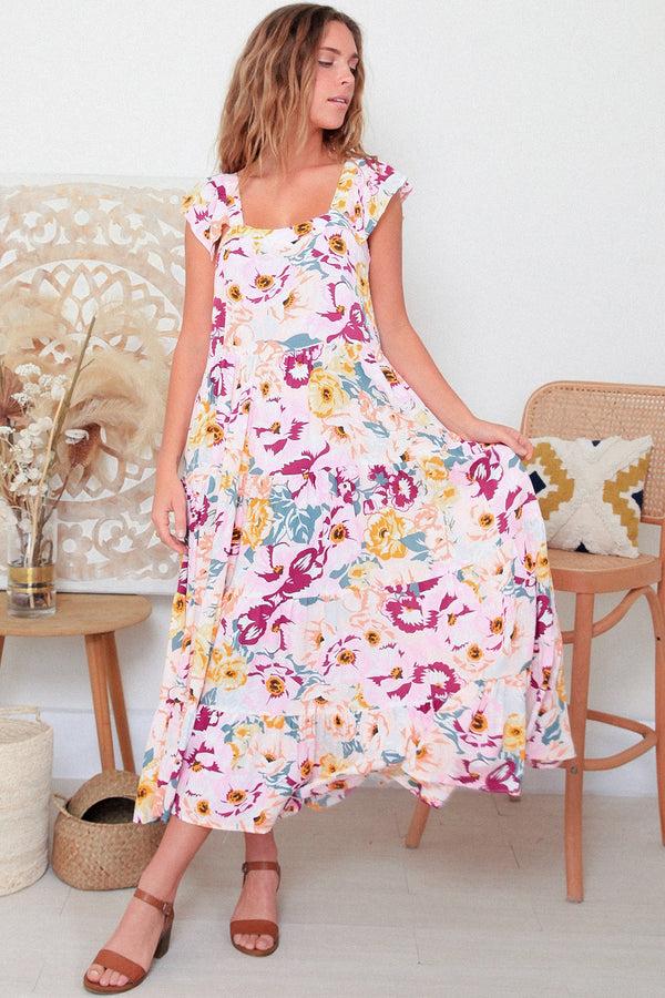 dreamcatcher bohemian Laila Slip Hem Maxi Dress