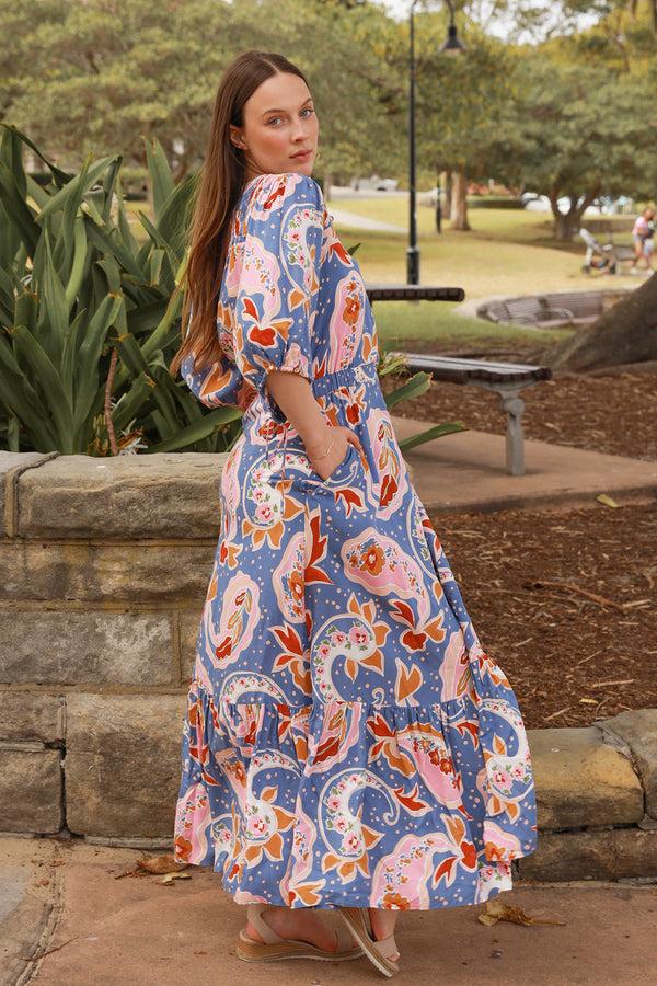 Dreamcatcher Bohemian Lila Maxi Dress