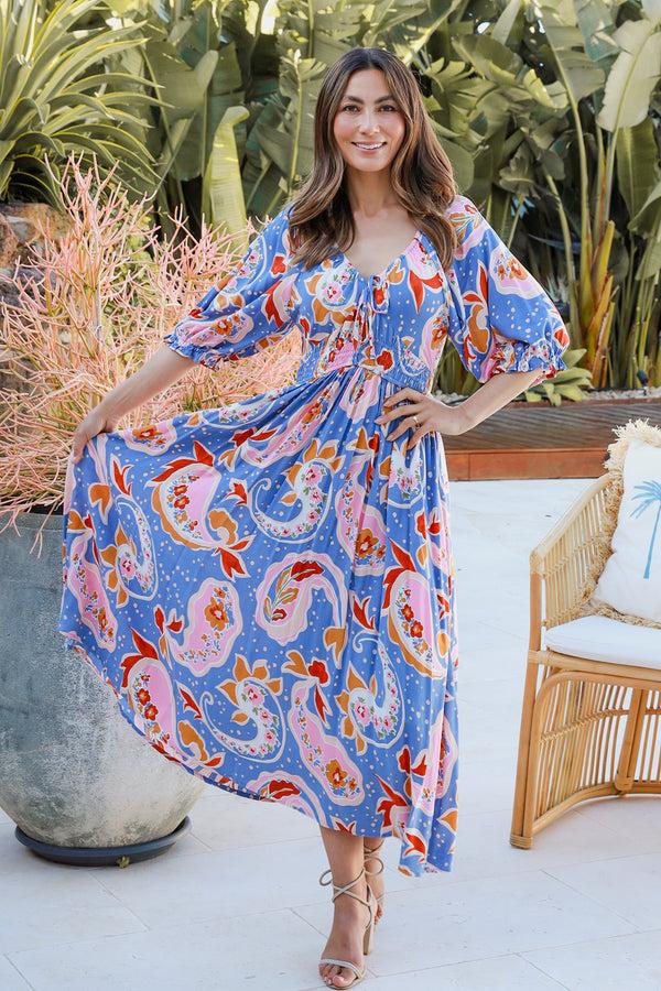 dreamcatcher bohemian Lila Midi Dress