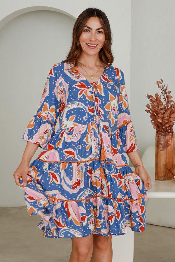 dreamcatcher bohemian Lila Mini Dress