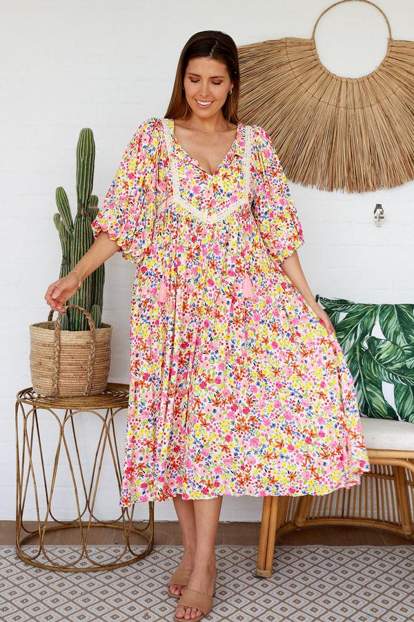 Dreamcatcher Bohemian Lilian Midi Dress