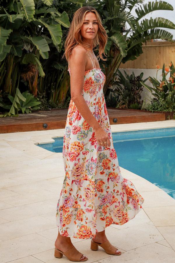 Dreamcatcher Bohemian Lilibet Slip Maxi Dress