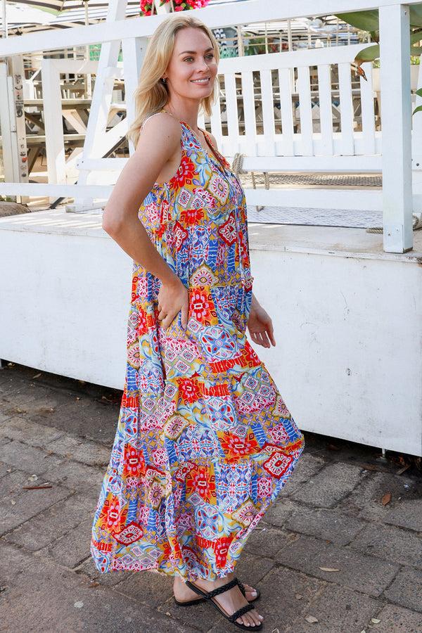 Dreamcatcher Bohemian Parker Sleeveless Maxi Dress