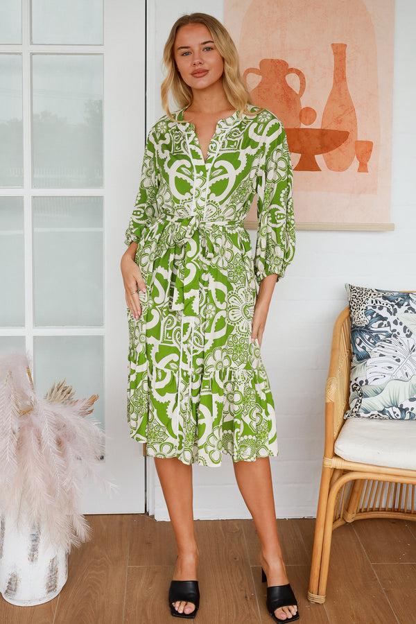 Dreamcatcher Bohemian Riley Midi Dress
