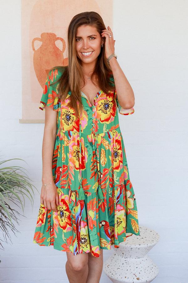 Dreamcatcher Bohemian Safari Round Neck Mini Dress