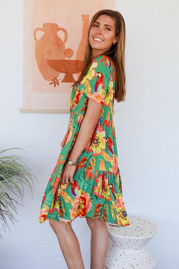 Dreamcatcher Bohemian Safari Round Neck Mini Dress