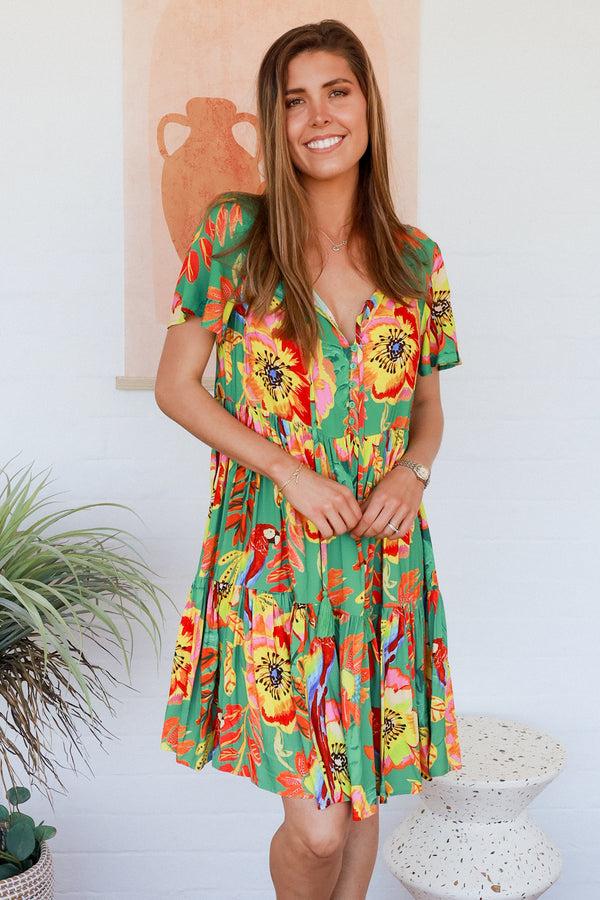 dreamcatcher bohemian Safari Round Neck Mini Dress