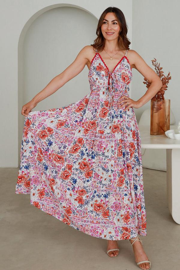 dreamcatcher bohemian Sofia Slip Maxi Dress