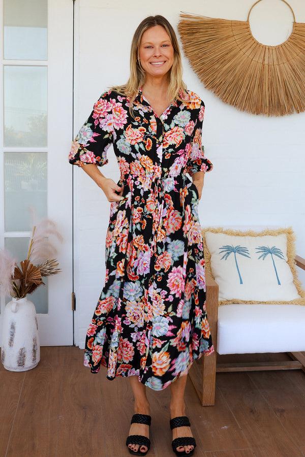 dreamcatcher bohemian Tanya 1/2 Sleeves Midi Dress