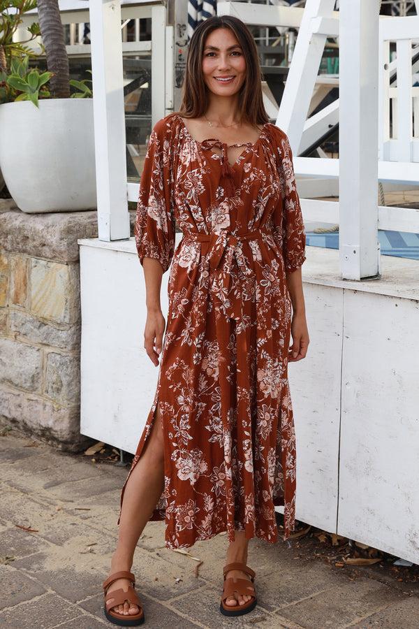 dreamcatcher bohemian Tess V-Neck Maxi Dress