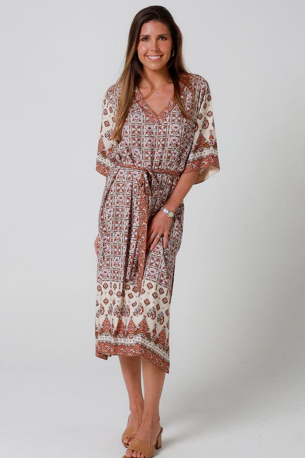 Dreamcatcher Bohemian Tori Midi Dress