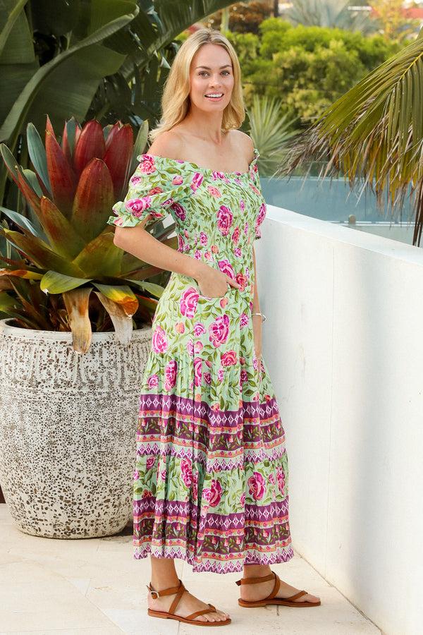 Dreamcatcher Bohemian Violet Maxi Dress Cataline