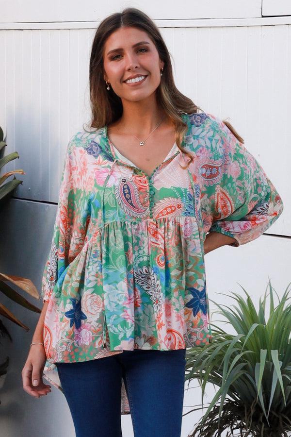 Dreamcatcher Bohemian Wrenley Green Top