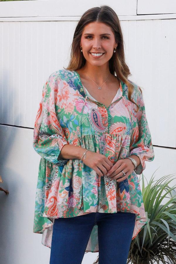 Dreamcatcher Bohemian Wrenley Green Top