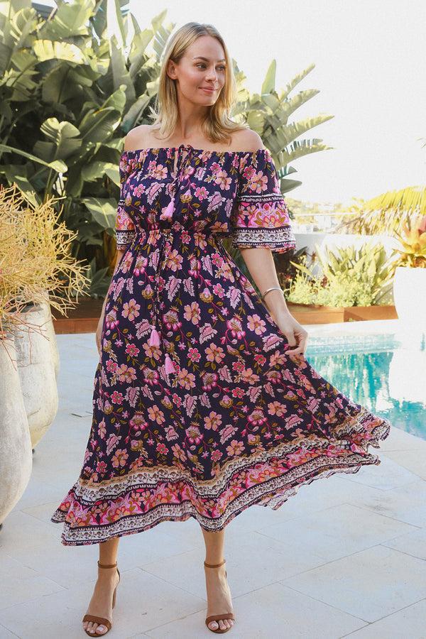Dreamcatcher Bohemian Yasmin Maxi Dress Joelle