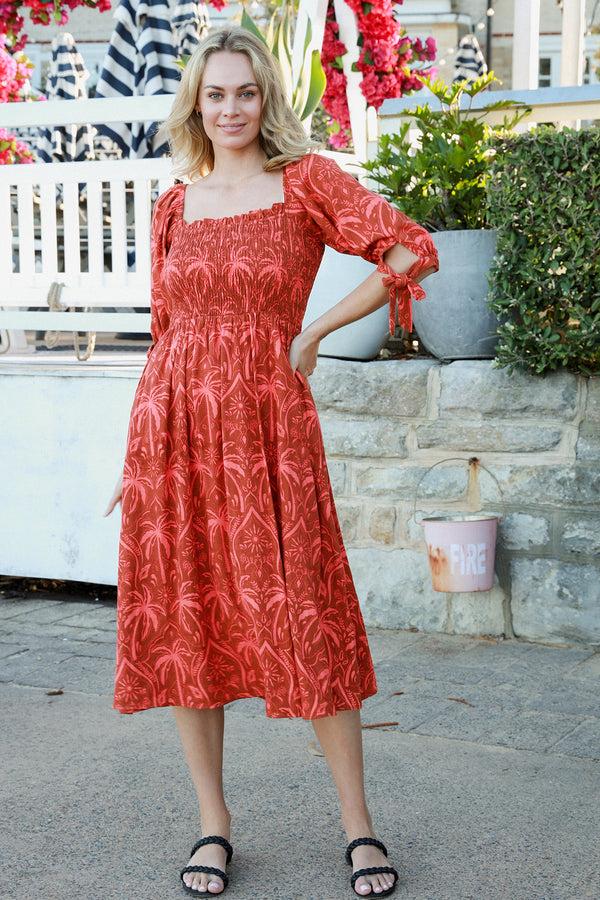 Dreamcatcher Bohemian Zoey Midi Dress - Millie