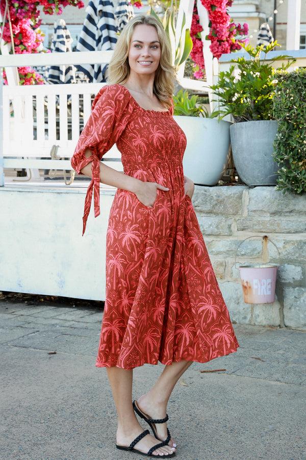 Dreamcatcher Bohemian Zoey Midi Dress - Millie