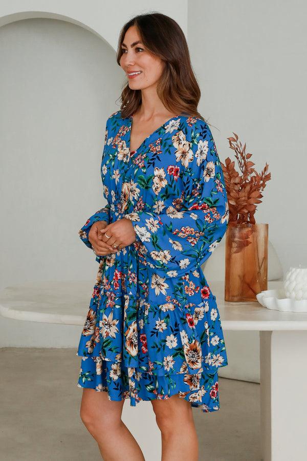 Dreamcatcher Bohemian Jasmine Long Sleeves Mini Dress