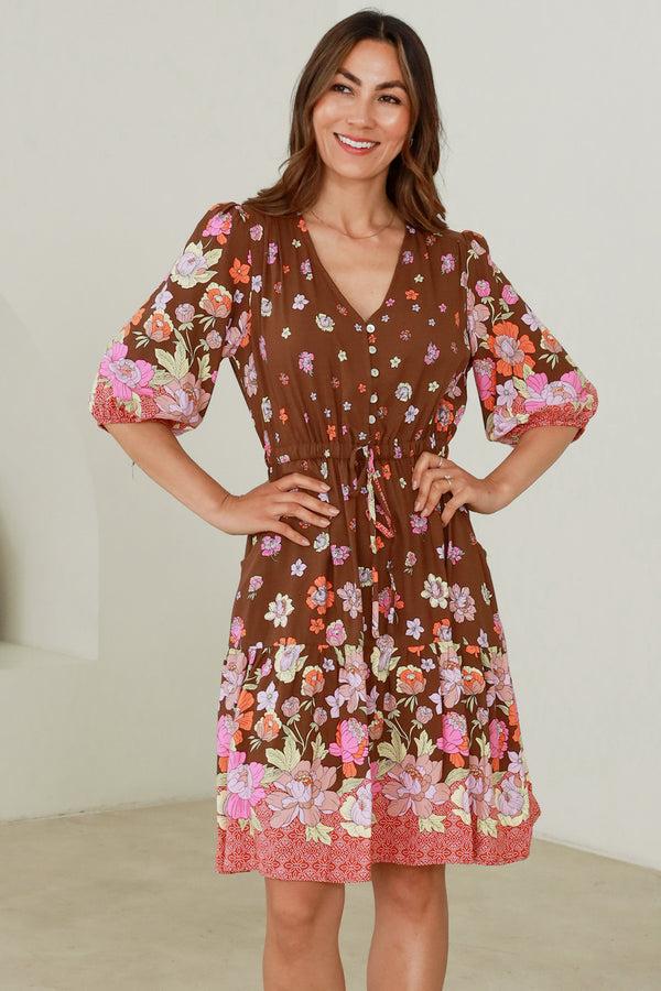 dreamcatcher bohemian Phoebe 1/2 Sleeves Mini Dress