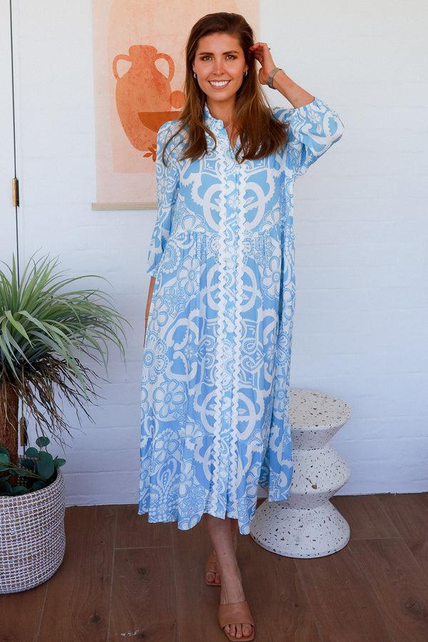 Dreamcatcher Bohemian Skylar 3/4 Sleeves Midi Dress
