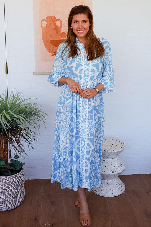 dreamcatcher bohemian Skylar 3/4 Sleeves Midi Dress