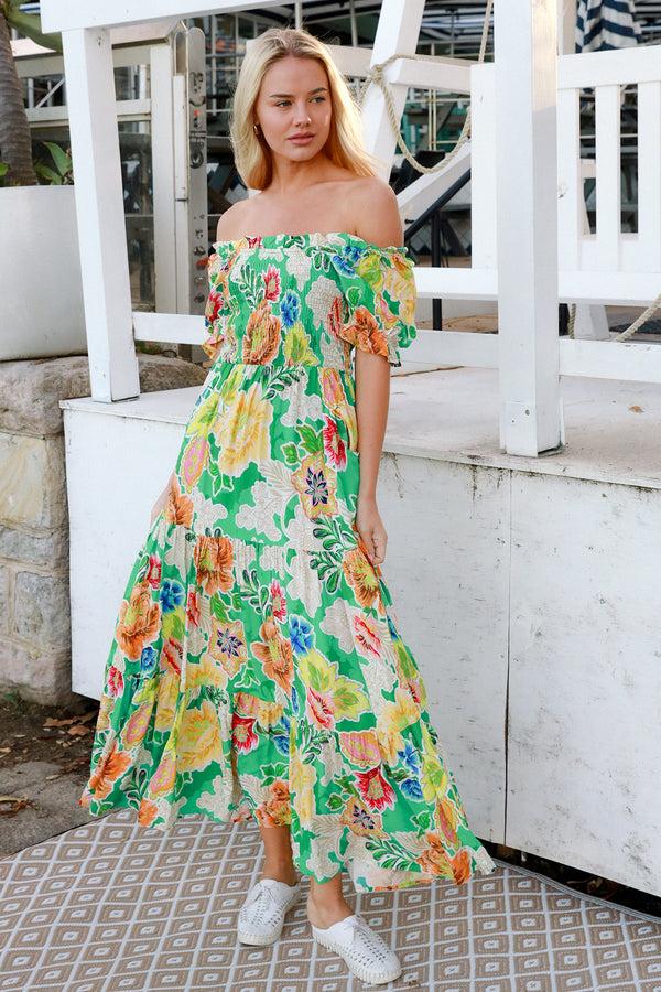 Dreamcatcher Bohemian Violet Maxi Dress Kianna Green