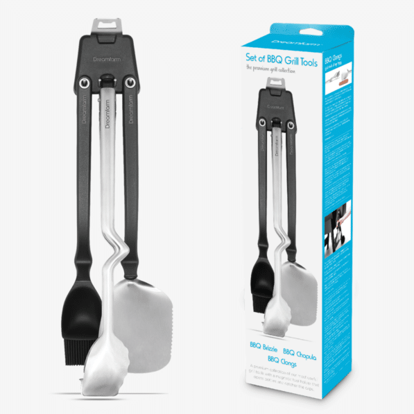 Dreamfarm Set of BBQ Grill Tools Stainless Steel