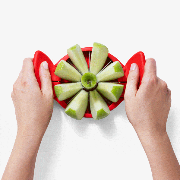 Dreamfarm Flapple A Fold Flat Ultra-Sharp Apple Slicer By Dreamfarm Red