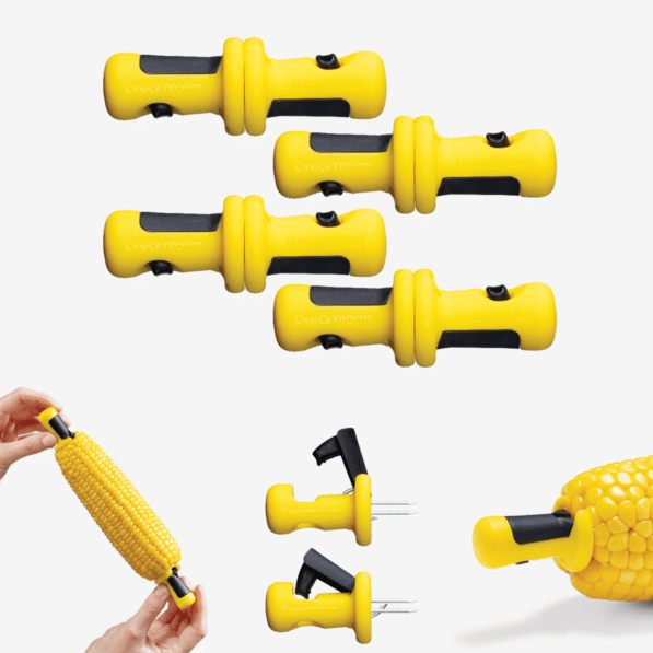 Dreamfarm Lockorns The World's Best Corn Holders - By Dreamfarm Yellow + Black