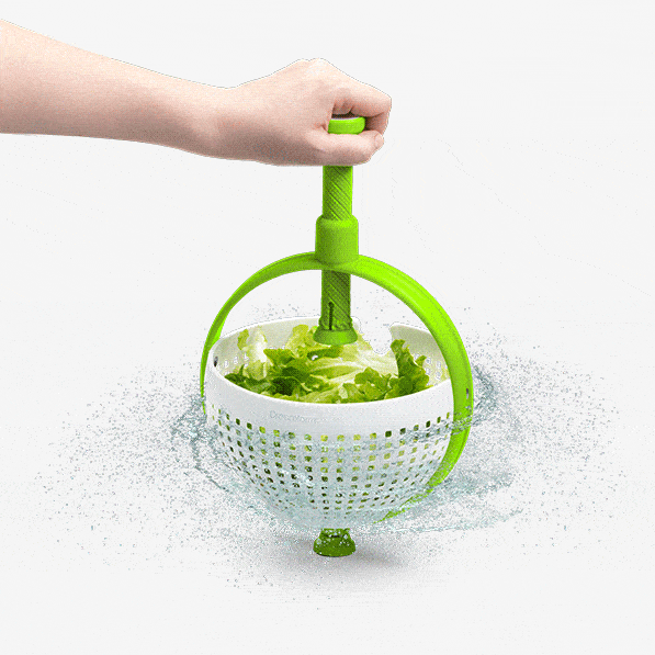 Dreamfarm The World's Best Combined Colander & Salad Spinner - By Dreamfarm Green + White