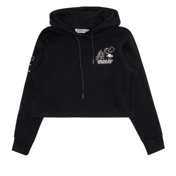 dreamland syndicate Forest Cropped Hoodie