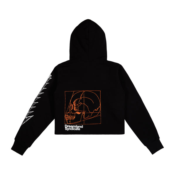 Dreamland Syndicate Skull Cropped Hoodie