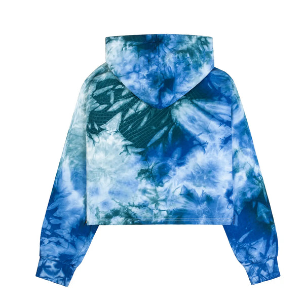 Dreamland Syndicate Tie-dye Cropped Hoodie Earth