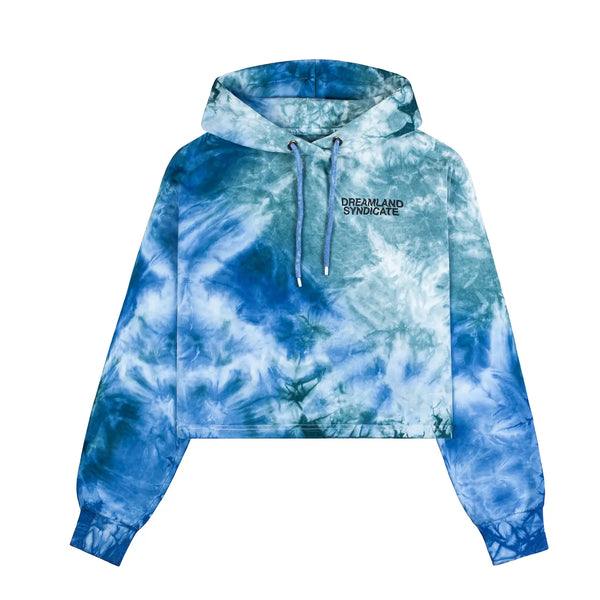 dreamland syndicate Tie-dye Cropped Hoodie Earth