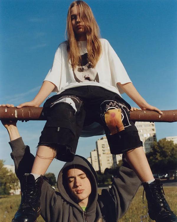 Dreamland Syndicate DS X Waliszewska Cat-head T-shirt