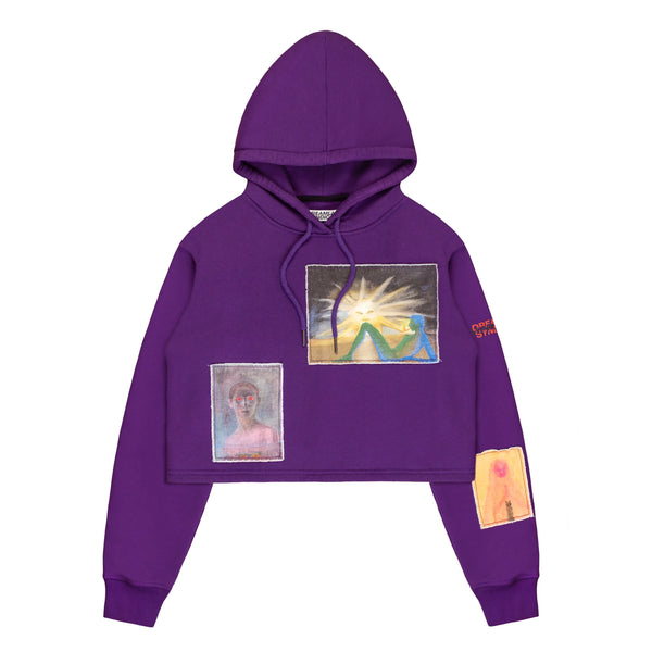 Dreamland Syndicate DS X Waliszewska Cropped Hoodie With Patches
