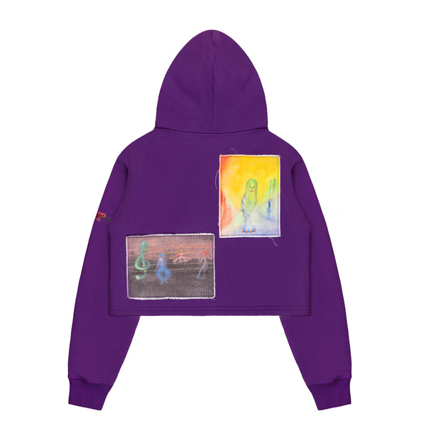 Dreamland Syndicate DS X Waliszewska Cropped Hoodie With Patches