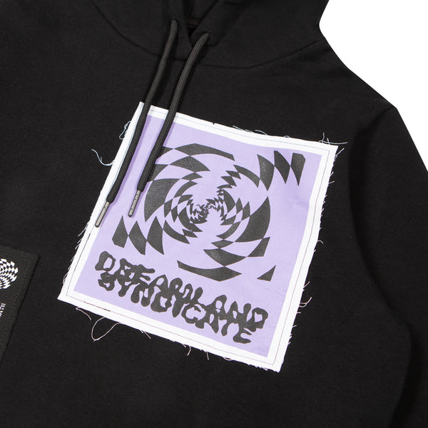 Dreamland Syndicate Signals/Echoes Cropped Hoodie With Patches