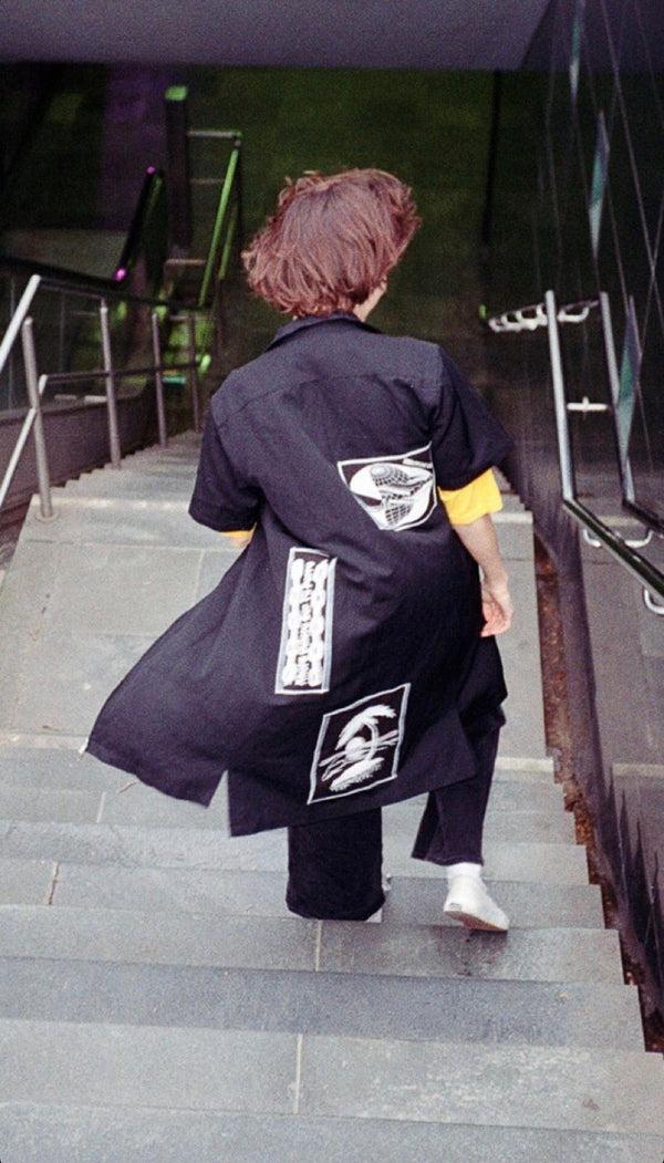 Dreamland Syndicate Zerowork Shirt/Dress With Patches Black