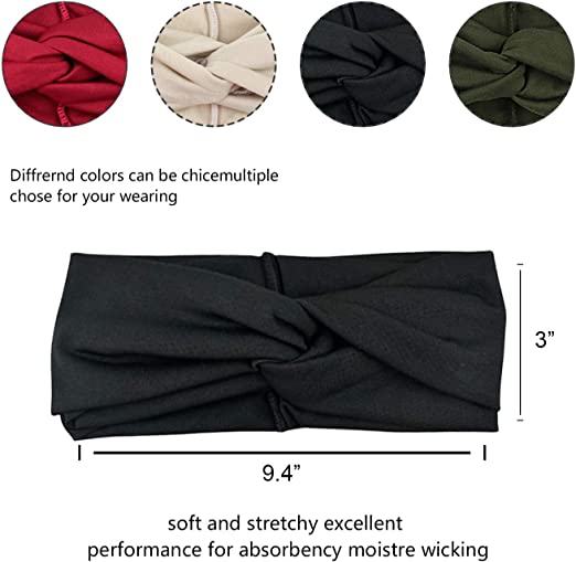 Dreshow 1950’s Vintage Modern Style Elastic Women Turban Headbands Twisted Cute Hair Band Accessories