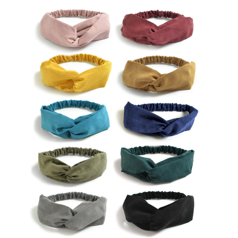 Dreshow DRESHOW 10 Pack Boho Headbands For Women Vintage Cross Elastic Head Wrap Hair Accessories