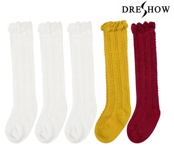 dreshow DRESHOW Baby Knee High Sock Toddler Girl Dress Socks Baby Knit Stocking Cotton Infant Girls Socks dreshow DRESHOW Baby Knee High Sock Toddler Girl Dress Socks Baby Knit Stocking Cotton Infant Girls Socks