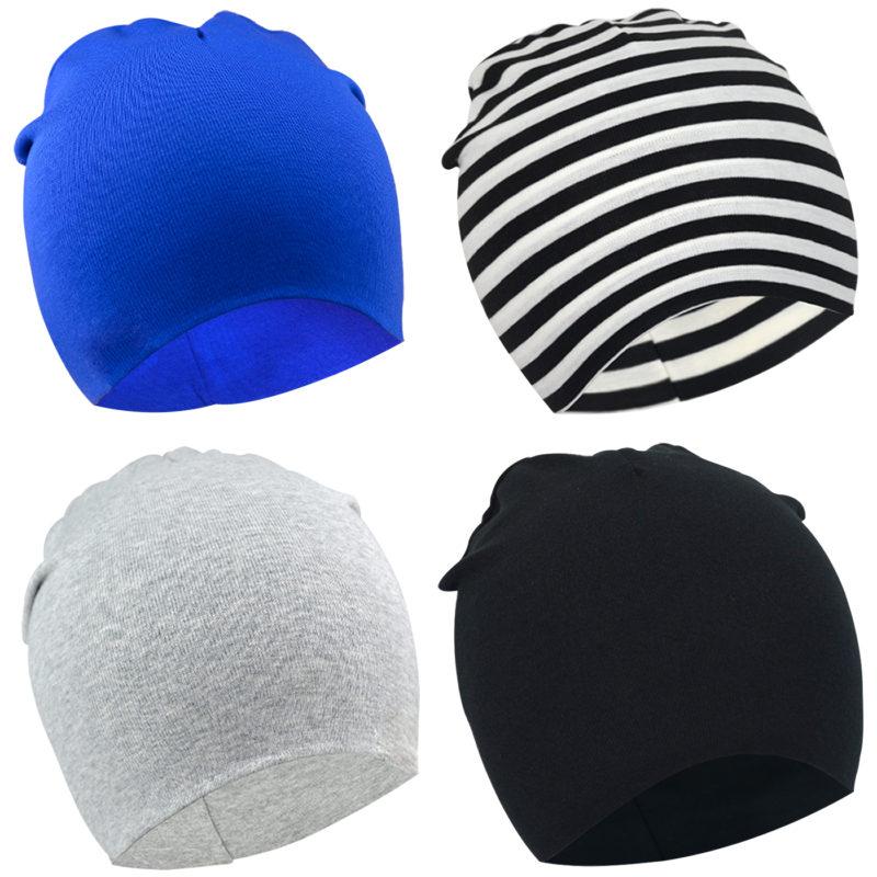Dreshow DRESHOW BQUBO 4 Pieces Baby Beanie Newborn Toddler Soft Cute Knit Hat Hospital Hats For Baby Boys Infant Cap Beanies
