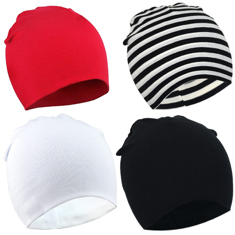 Dreshow DRESHOW BQUBO 4 Pieces Baby Beanie Newborn Toddler Soft Cute Knit Hat Hospital Hats For Baby Boys Infant Cap Beanies