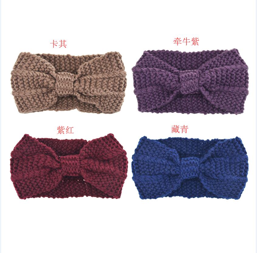 Dreshow DRESHOW Crochet Turban Headband For Women Warm Bulky Crocheted Headwrap