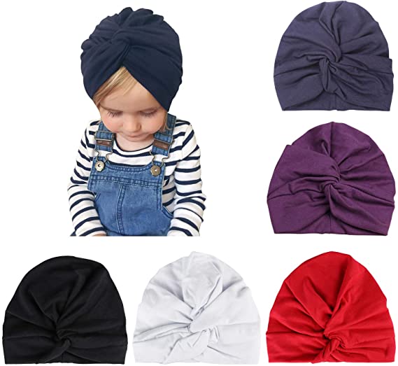 dreshow DRESHOW Turban Hat for Baby Infant Cap Hats